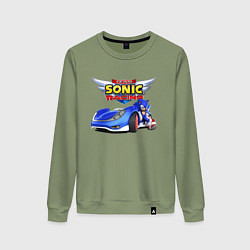 Женский свитшот Cool hedgehog - Sonic racing team