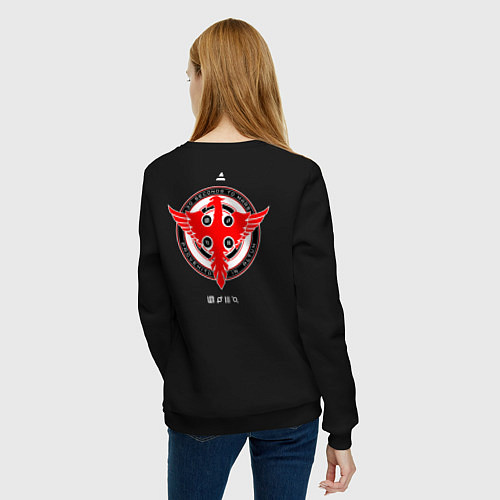 Женский свитшот Thirty Seconds to Mars: рок группа / Черный – фото 4