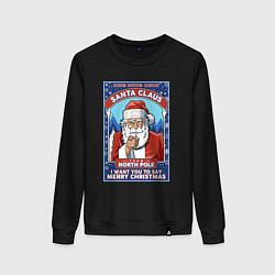 Женский свитшот Santa Claus north pole