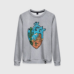 Женский свитшот Сердце пустыни