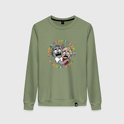 Женский свитшот Давайте сохранять панику