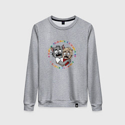 Женский свитшот Давайте сохранять панику