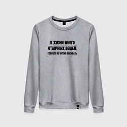 Женский свитшот Много отличных вещей