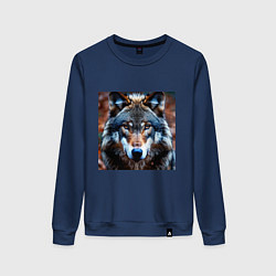 Женский свитшот Взгляд серого волка