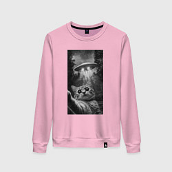 Женский свитшот Котейка и НЛО