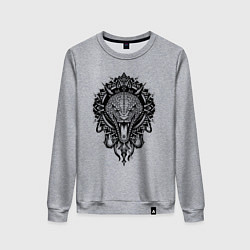 Женский свитшот Графичная змея