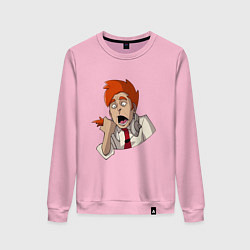 Женский свитшот Нервный диспетчер из Каламбур: Крутое пике