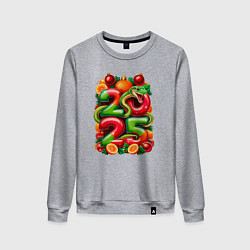 Женский свитшот Змея веселая 2025