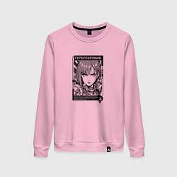 Женский свитшот Девушка с гетерохромией