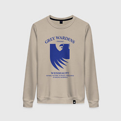 Свитшот хлопковый женский Grey Wardens - Dragon Age, цвет: миндальный