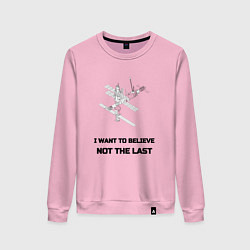 Женский свитшот Орбитальная станция мир