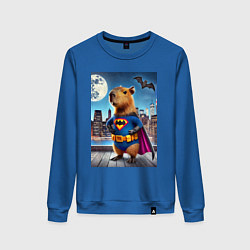 Свитшот хлопковый женский Batcapy - ai art fantasy, цвет: синий