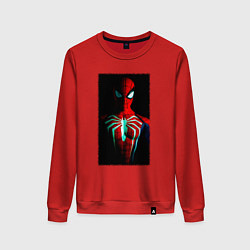 Женский свитшот Новый человек паук в темноте