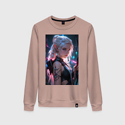 Женский свитшот Прекрасная девушка-эльф с луком