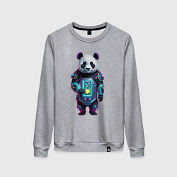 Женский свитшот Крутой кибер панда