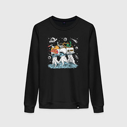 Женский свитшот Космический автомобиль