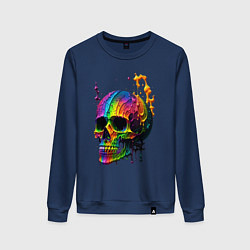 Женский свитшот Череп в краске