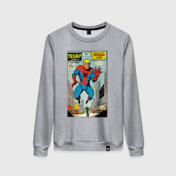 Женский свитшот Spider-Trump - ai art fantasy