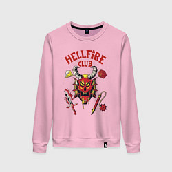 Женский свитшот Stranger things - hellfire club