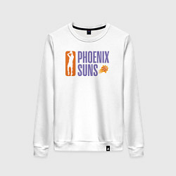 Свитшот хлопковый женский Phoenix Suns play, цвет: белый