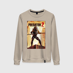 Свитшот хлопковый женский Predator 2, цвет: миндальный