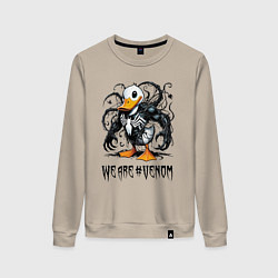 Женский свитшот Venom-Duck - meme
