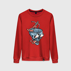 Женский свитшот Сумасшедший скейтер