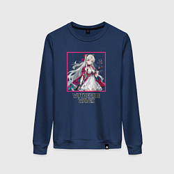 Свитшот хлопковый женский Карлотта, цвет: тёмно-синий