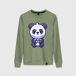 Женский свитшот Геймер панда