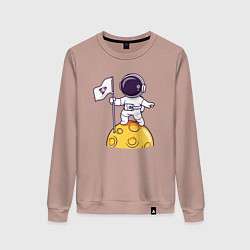 Женский свитшот Астронавт прибыл на луну