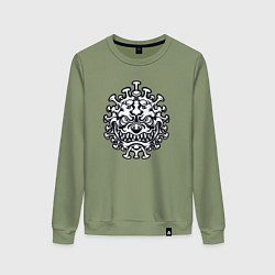 Женский свитшот Монстр вирус