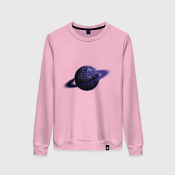 Женский свитшот Планета арт, синяя с кольцом