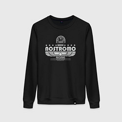 Свитшот хлопковый женский USCSS The Nostromo серый, цвет: черный