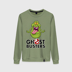 Свитшот хлопковый женский Ghostbusters - slimmer, цвет: авокадо