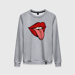 Женский свитшот Girl lips
