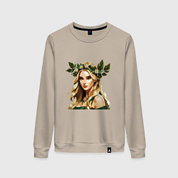 Женский свитшот Девушка эльф арт