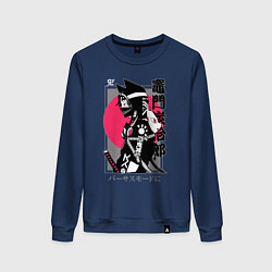 Женский свитшот Клинок рассекающий демонов - самурай