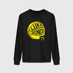 Свитшот хлопковый женский Luka Doncic ball, цвет: черный