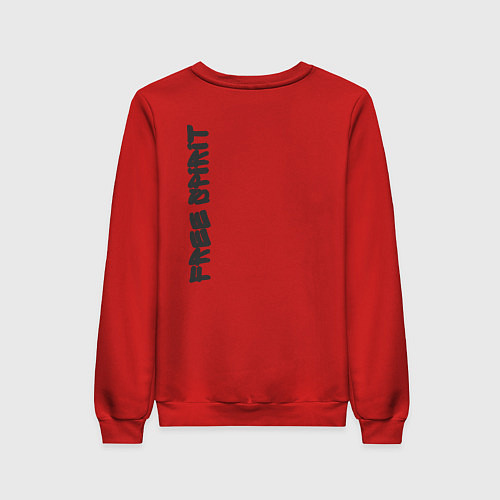 Женский свитшот Free spirit / Красный – фото 2