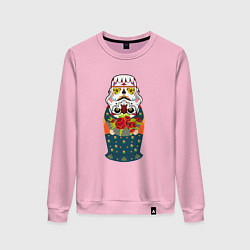 Женский свитшот Матрешка в расписном шлеме имперского штурмовика