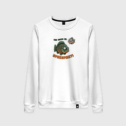 Женский свитшот Рыба просит прикормку