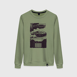 Женский свитшот Ретро постер с спорткаром