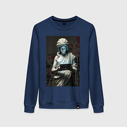 Женский свитшот Античная статуя с планшетом