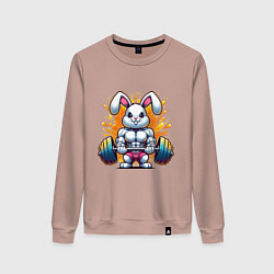 Женский свитшот Gym bunny barbell