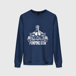 Женский свитшот Арнольд - качай железо