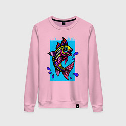 Женский свитшот Рыбка в воде