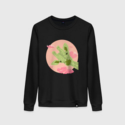 Женский свитшот Жирафик и розовые облака