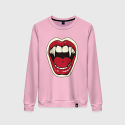 Женский свитшот Клыки вампира