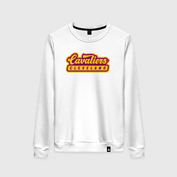 Свитшот хлопковый женский Cavaliers - Cleveland, цвет: белый