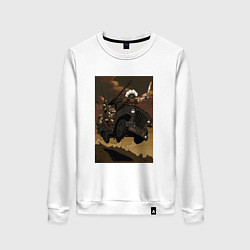 Свитшот хлопковый женский Римское багги, цвет: белый